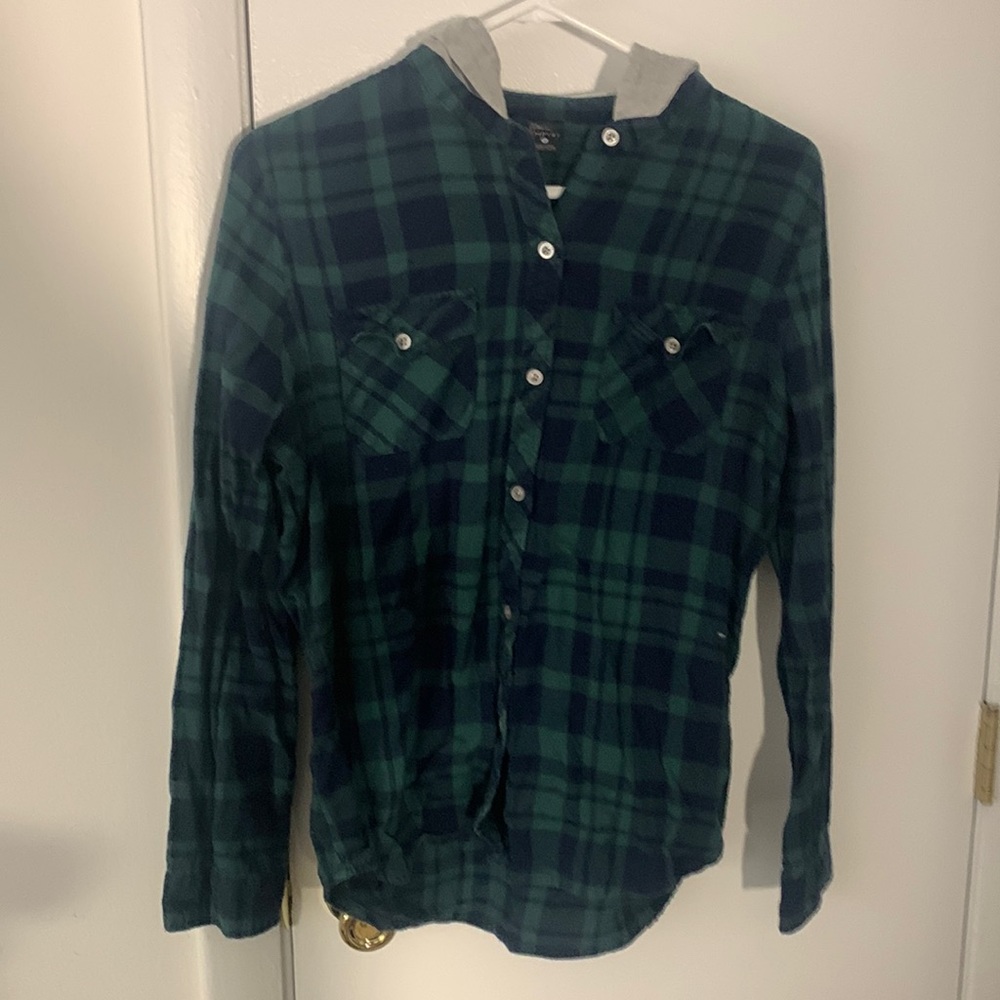 Flannel with hood
